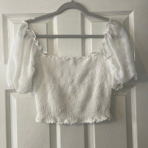Sage the label white top